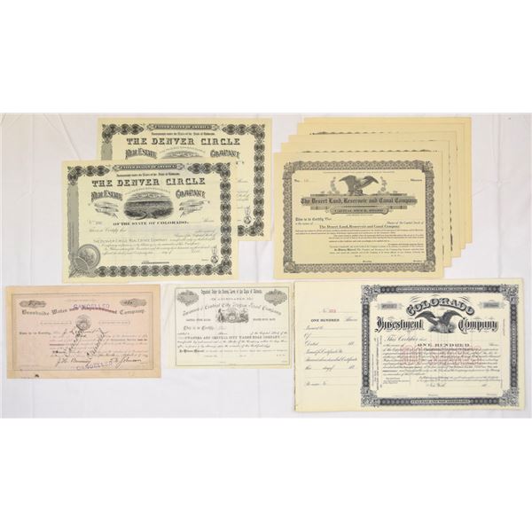 Colorado Land, Irrigation, and Transportation Companies, 1870s to 1900s