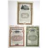 Image 1 : PA & NY. Steel and Industrial Related Specimen Gold Coupon Bond Trio, 1896 to 1910.