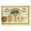 Image 1 : CO. Chieftain Consolidated Mining Co., 1884, I/U Stock Certificate.