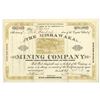 Image 1 : CO. Mishawaka Mining Company, 1881 I/U Stock Certificate