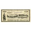 Image 1 : Idaho Territory. Ida Ellmore Mining Co., 1875, I/U Stock Certificate