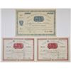Image 1 : Montana Territory. Algonquin Company, Montana Territory, 1881, I/U Stock Certificate Trio.
