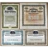 Image 1 : IL., NJ., PA. Coal Mining Stock and Bond Certificate Quartet, 1875 to 1912.