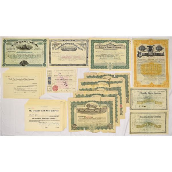 Western Mining, Tunneling, and Railroad Enterprises, late 1800s to early 1900s