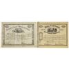 Image 1 : KS. Kansas Railroad Stock Certificate Duo, 1879 and 1880