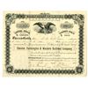 Image 1 : MO. Chester, Farmington & Western Railroad Co., 1895, I/U Stock Certificate with Low S/N 3.