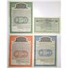 Image 1 : MO. St. Louis Southwestern Railway Equipment Trust, 1913 to 1925, Specimen Gold Coupon Bond Quartet