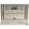 Image 1 : OH. Cincinnati, Wilmington & Zanesville Rail Road Co. 1853 I/U Stock Certificate