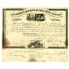 Image 1 : WI. La Crosse & Milwaukee Rail Road Co., 1858, I/U Stock Certificate.