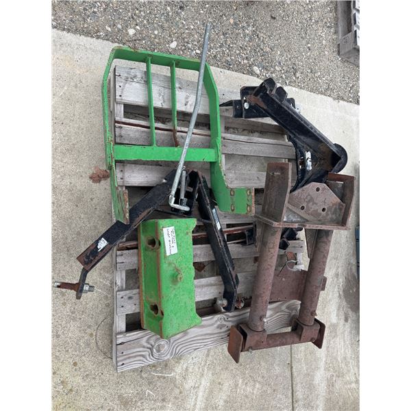 John Deere roll bar and weight attachment