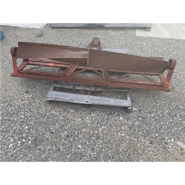 box scraper or box blade measures 78 inches wide