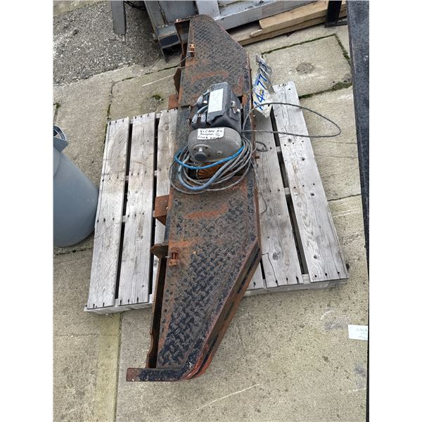 81 Chevy pick up bumper comes with 8000 pound winch