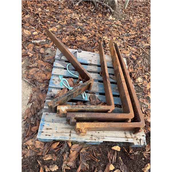 Forklift attachments 1000lb cap.