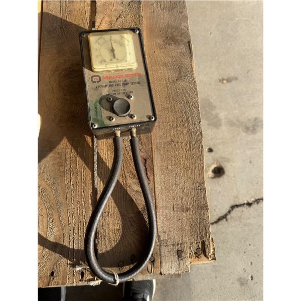 Marquette vacuum and fuel pump tester model 41–1 38