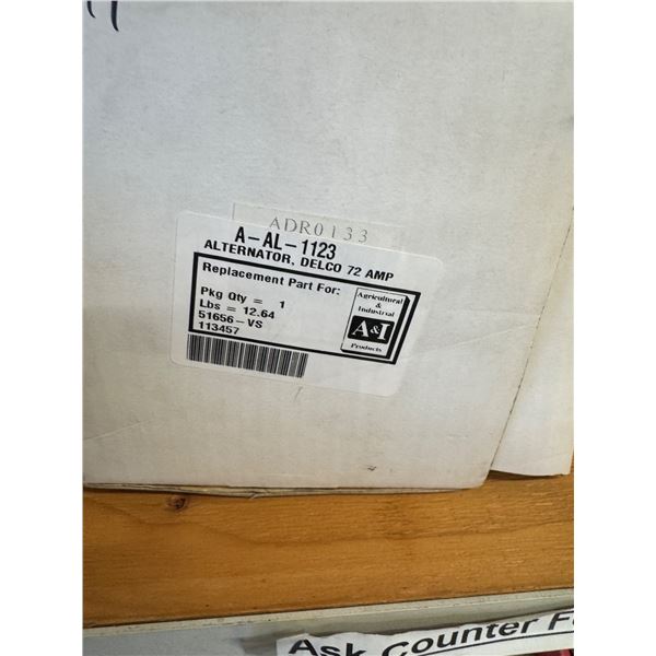 Delco alternator 72 amp
