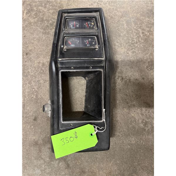 early 70's GMC console assembly with guages