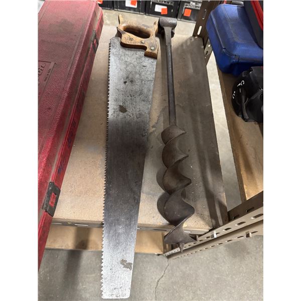 Saw and auger