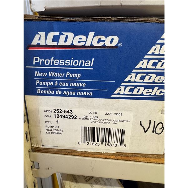 AC Delco new water pump GM number 12494292