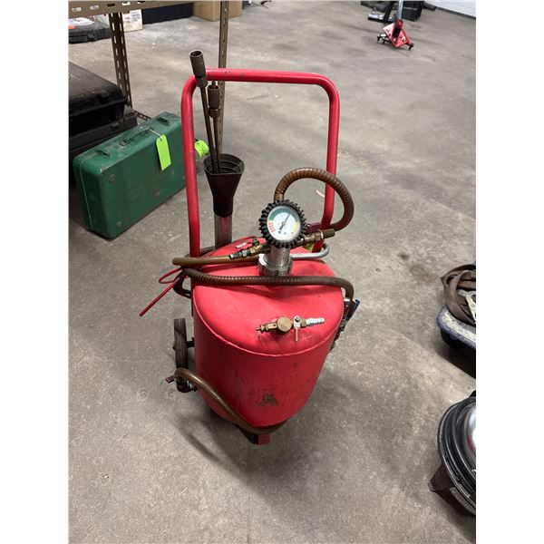 abrasive blasting tank