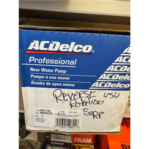 AC Delco water pump GM number 88926236