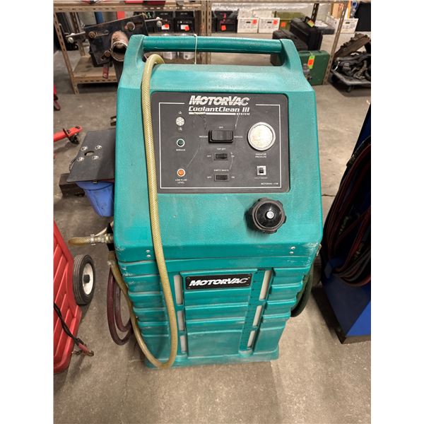 Motor back, coolant clean system