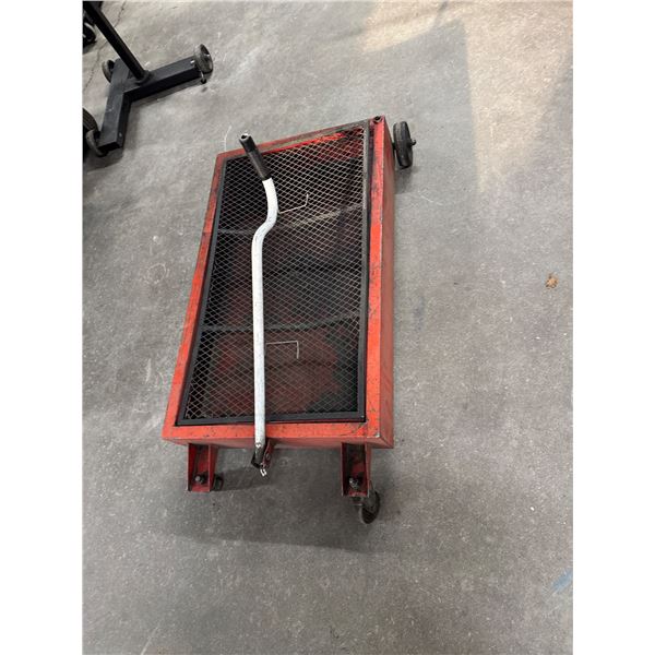 low-profile oil drain pan