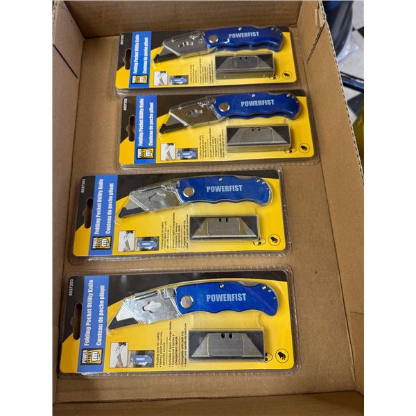 Folding pocket utility knives