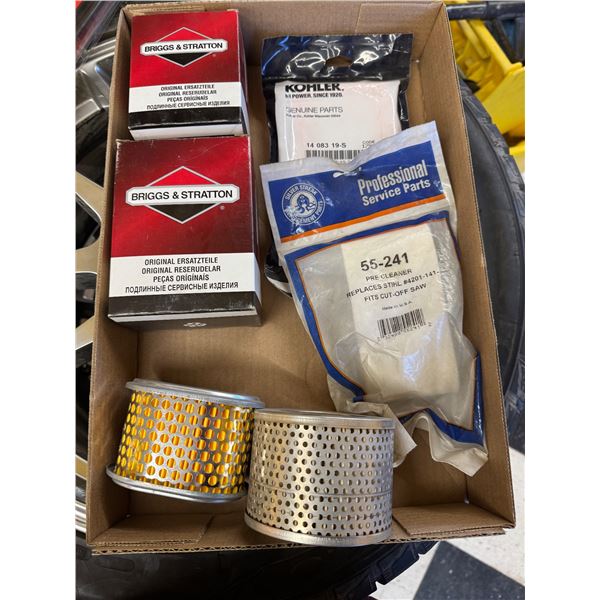 Briggs and Stratton filter a/C cartridges filter pre-cleaners etc.