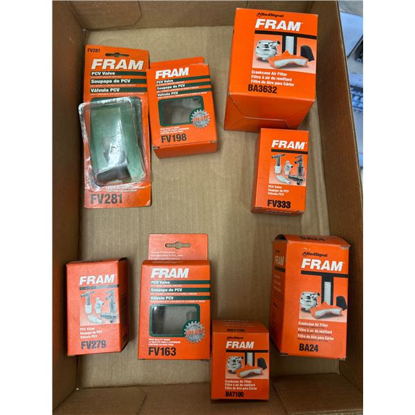Fram PCV valves crank case air filter et