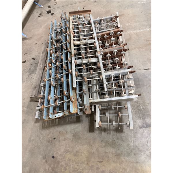 Assorted skate wheel rollers