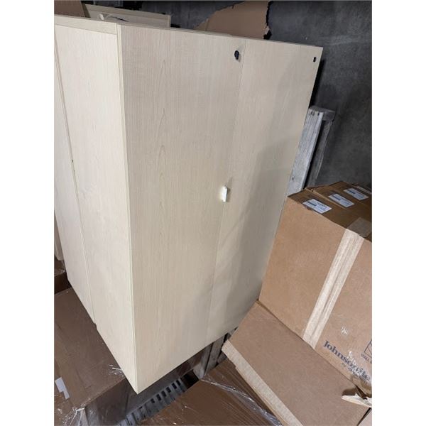 Office cabinet measures 35 and three-quarter inches by 20" x 65" tall similar to Picture may have sl