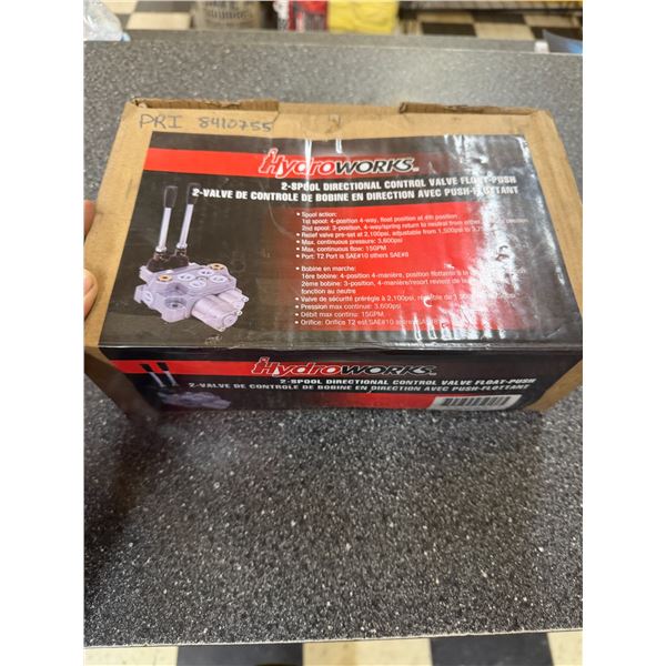 Hydro works two spool directional control valve float push