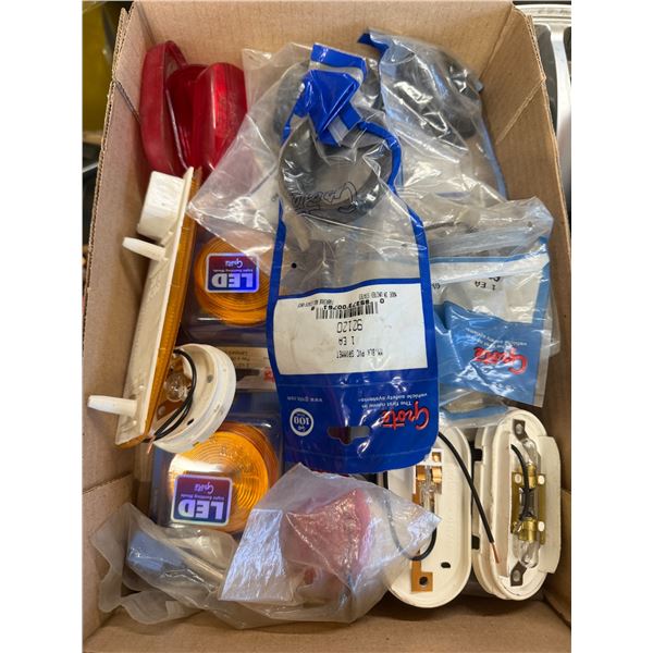 Assorted markers and grommets