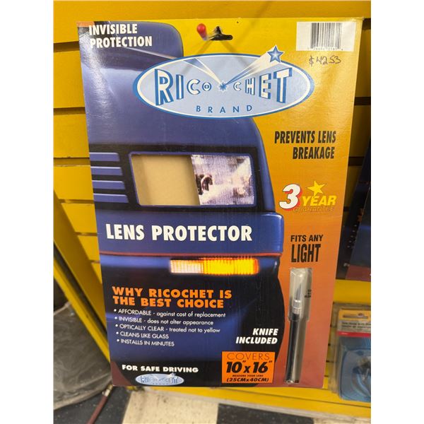 Lens protector covers 10" x 16"