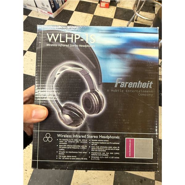 Wireless infrared stereo headphones, WLHP – 1S
