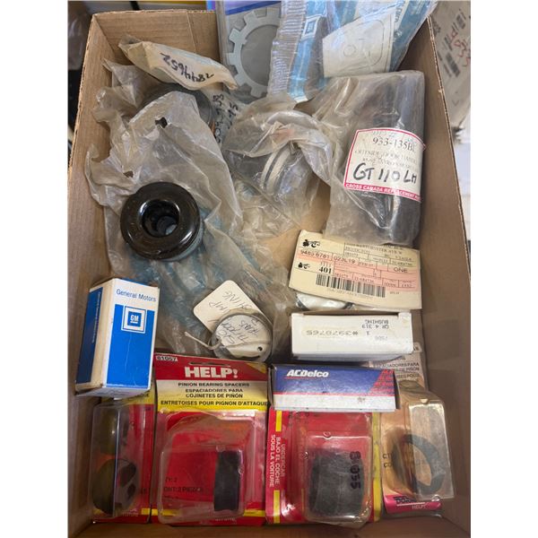 Pinion bearing spacers outside door handle, locking washer, etc.