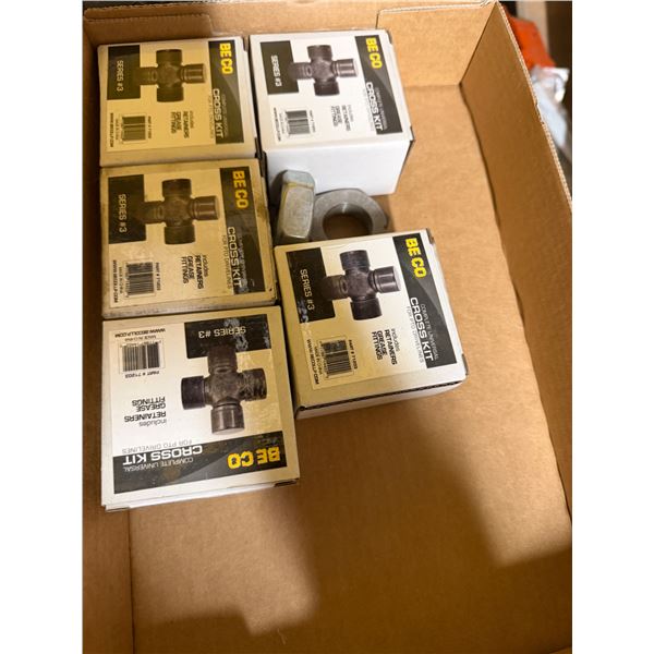 Complete universal cross kits for PTO drive lines