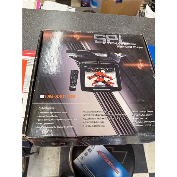 SPL8 inch TFT – LCD monitor with DVD player