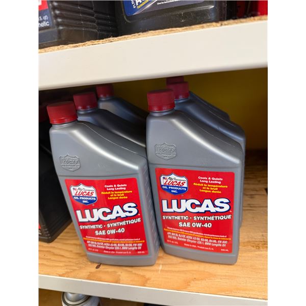 Six Lucas synthetic 0W 40 oil (6)