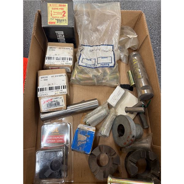 Assorted parts jar, couplings, etc.