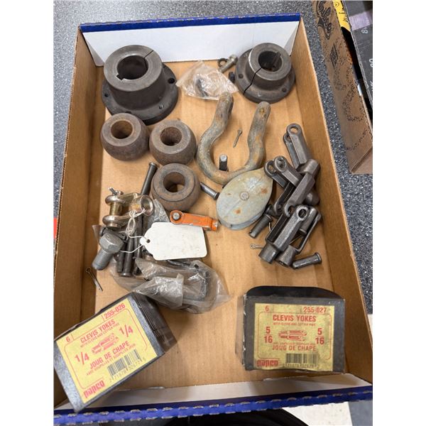 Clevis yolks and other items