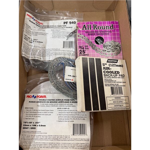 Galvanized strapping 5 inch air cooled back up pad double coated acrylic foam tape