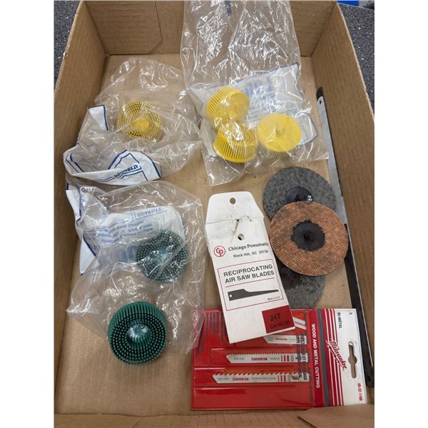 Saw blades and bristle disc discs