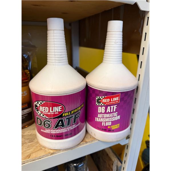 Red line D6ATF fluid for automatic, transmissions and transaxles and automatic transmission fluid