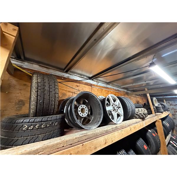 Assortment of  tires and rims