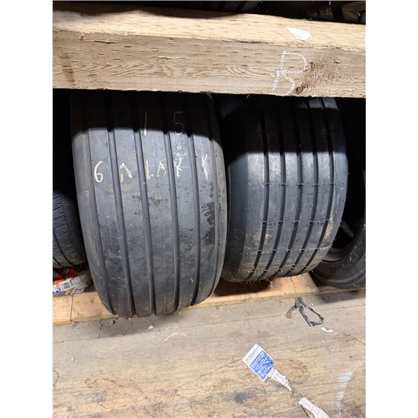 Two tires 12.5 L – 15 SL and Titan 11 L – 16 Titan