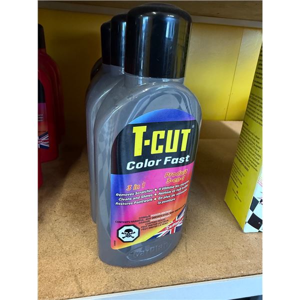 T – cut color fast three and one removed scratches, cleans, and shines and restore paint wo