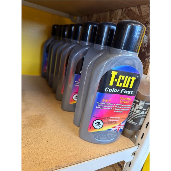 T – cut color fast three and one removed scratches, cleans, and shines and restore paint wo