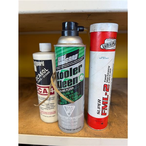 Food machinery, lubricant, KOOLER clean, trans, flush and cooling system protection