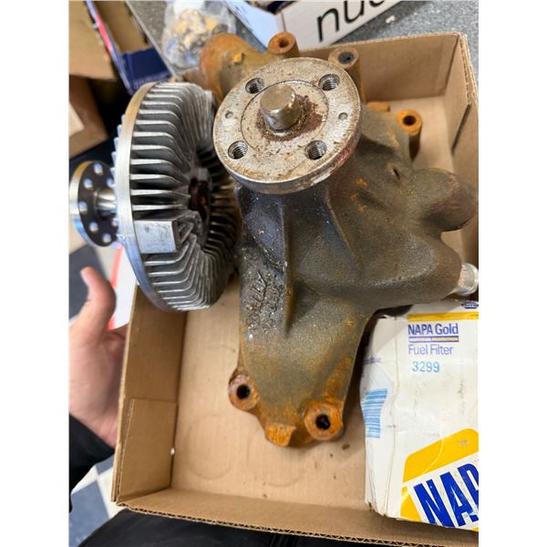 Clutch fan fuel filter and other items